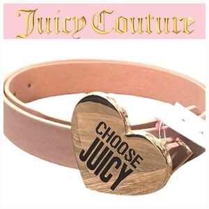 Juicy Couture Choose Juicy Heart Buckle Belt